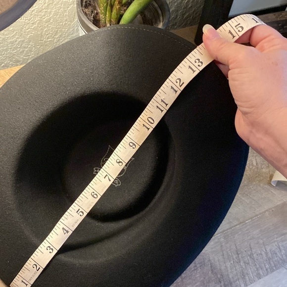 Vintage Bollman Doeskin 100% Wool Hat Black w/ Silver Studs - Picture 4 of 11